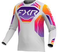 FXR Podium Relay Motocross Jersey, grey/purple, size XS