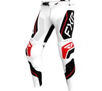 FXR Podium Relay Motocross Pants, white/black/red, size 30
