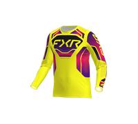 FXR Podium Relay Motocross Jersey, yellow/pink, size XS