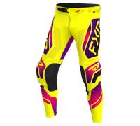FXR Podium Relay Motocross Pants, black-pink-yellow, size 28 for Men