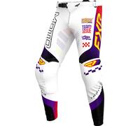 FXR Podium Youth Motocross Pants, white-purple, size XL