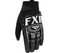 FXR Prime Conquer Motocross Gloves, black-white, size L for Men