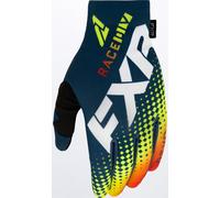 FXR Pro-Fit Air Colored Motocross Gloves, blue-orange, size S for Men