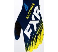 FXR Pro-Fit Air Colored Motocross Gloves, blue-yellow, size 2XL for Men