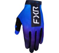 FXR Pro-Fit Air Logo perforated Motocross Gloves, black-blue, size XL for Men