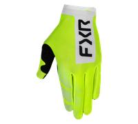 FXR Pro-Fit Air Logo perforated Motocross Gloves, yellow/white, size S
