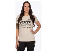 FXR Race Division Premium Women's T-Shirt Stone/BlackXL Stone,Black