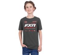 FXR Race Division Premium Youth T-Shirt Asphalt Heather/RedM Asphalt Heather,Red