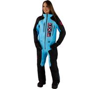 FXR Recruit F.A.S.T. Insulated Ladies One Piece Snowmobile Suit, black-blue, size 4 for Women