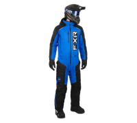 FXR Recruit F.A.S.T. Insulated One Piece Snowmobile Suit, black-blue, size L