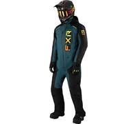 FXR Recruit F.A.S.T. Insulated One Piece Snowmobile Suit, green/yellow, size XS