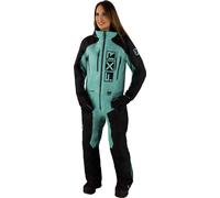 FXR Recruit Lite 2023 Ladies One Piece Snowmobile Suit, black/green, size 6