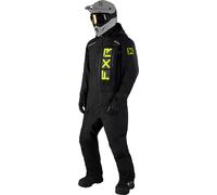 FXR Recruit Lite 2023 One Piece Snowmobile Suit, black-yellow, size 2XL for Men