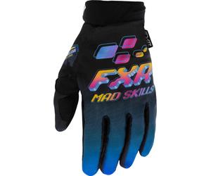 FXR Reflex 2023 Youth Motocross Gloves, black-pink, size S