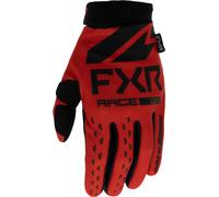 FXR Reflex 2023 Youth Motocross Gloves, black-red, size L