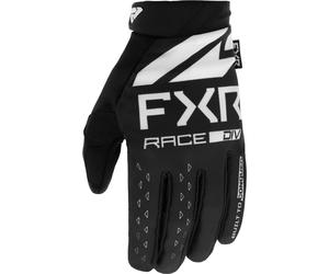 FXR Reflex 2023 Youth Motocross Gloves, black/white, size L
