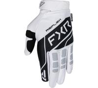 FXR Reflex Dual Motocross Gloves, white/black, size M