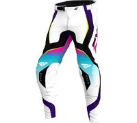 FXR Revo 2025 Motocross Pants, black-pink-blue, size 28 for Men