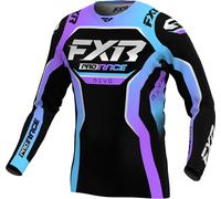 FXR Revo 2025 Youth Motocross Jersey, black-blue-purple, size M