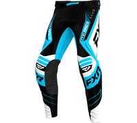 FXR Revo Alpha Motocross Pants, black-white-blue, size 38 for Men