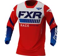FXR Revo MX Gear Motocross Jersey, white-red-blue, size XL for Men