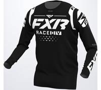 FXR Revo RaceDiv Motocross Jersey, black-white, size M for Men