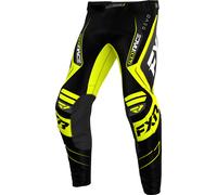 FXR Revo Youth Motocross Pants, black-yellow, size XL