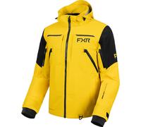 FXR Ridge Pro Trilaminate 2025 Snowmobile Jacket, black-yellow, size 2XL for Men