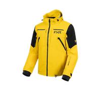 FXR Ridge Pro Trilaminate 2025 Snowmobile Jacket, black-yellow, size L for Men
