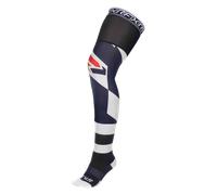 FXR Riding Motocross Socks, black-white-blue, size L XL for Men