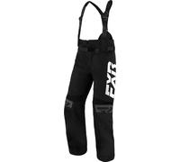 FXR RRX 2025 waterproof Snowmobile Bib Pants, black-white, size S for Men
