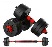 FXR Sports 30Kg Adjustable Dumbbell Barbell Set