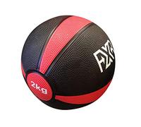 FXR Sports BLACK/RED RUBBER MEDICINE BALL (1/2/3/4/5/6/7/8/9/10KG) (2kg)