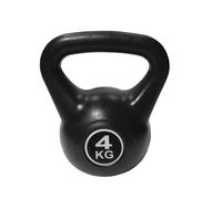 FXR Sports Black Vinyl Plastic Kettlebells (2kg-24kg) (4kg)