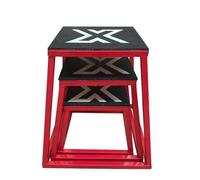 FXR Sports Blue Speckled Plyo Boxes 12" - 24" Set