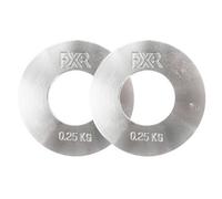 FXR Sports Fractional 2" Chrome Weight Plates - 2 X 0.25Kg