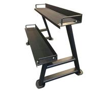 FXR Sports Heavy Duty 2-Tier Kettlebell Storage Rack - Black