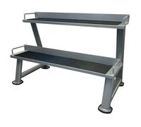 FXR Sports Heavy Duty 2-Tier Kettlebell Storage Rack - Silver