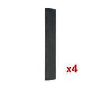 FXR Sports Interlocking Garage Flooring Tiles, Vented Modular Tile For Showroom / Detailing - Male Ramp 4Pk