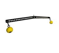 FXR Sports Lat Pulldown Bar Adjustable 95Cm Multi Gym Cable Attachment With 2 Hand Grip Balls