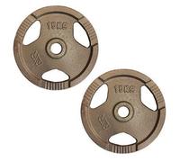 FXR Sports Olympic 2" Tri-Grip Cast Iron Weight Plates - 2 X 15Kg