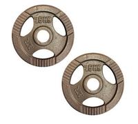 FXR Sports Olympic 2" Tri-Grip Cast Iron Weight Plates - 2 X 7.5Kg