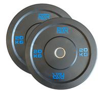 FXR Sports Olympic 2" Virgin Rubber Bumper Plates - 2 X 20Kg