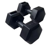FXR Sports Plastic Vinyl Hex Dumbbells - 2 X 4Kg
