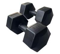 FXR Sports Plastic Vinyl Hex Dumbbells - 2 X 8Kg