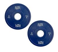 FXR Sports Precision Fractional Rubber Change Weightlifting Plates - 2 X 2Kg