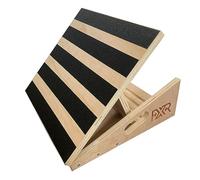 FXR Sports Professional Wooden Slant Board, Adjustable Incline, Calf Stretcher, Stretch Board - Extra Side-Handle Design for Portability