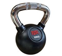 Fxr Sports Rubber Coated Kettlebell With Knurled Steel Handle 10Kg