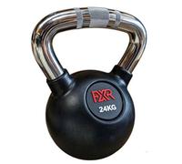 Fxr Sports Rubber Coated Kettlebell With Knurled Steel Handle 24Kg