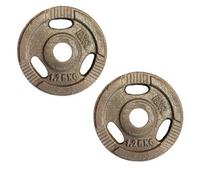 FXR Sports Standard 1" Tri-Grip Cast Iron Weight Plates - 2 X 1.25Kg